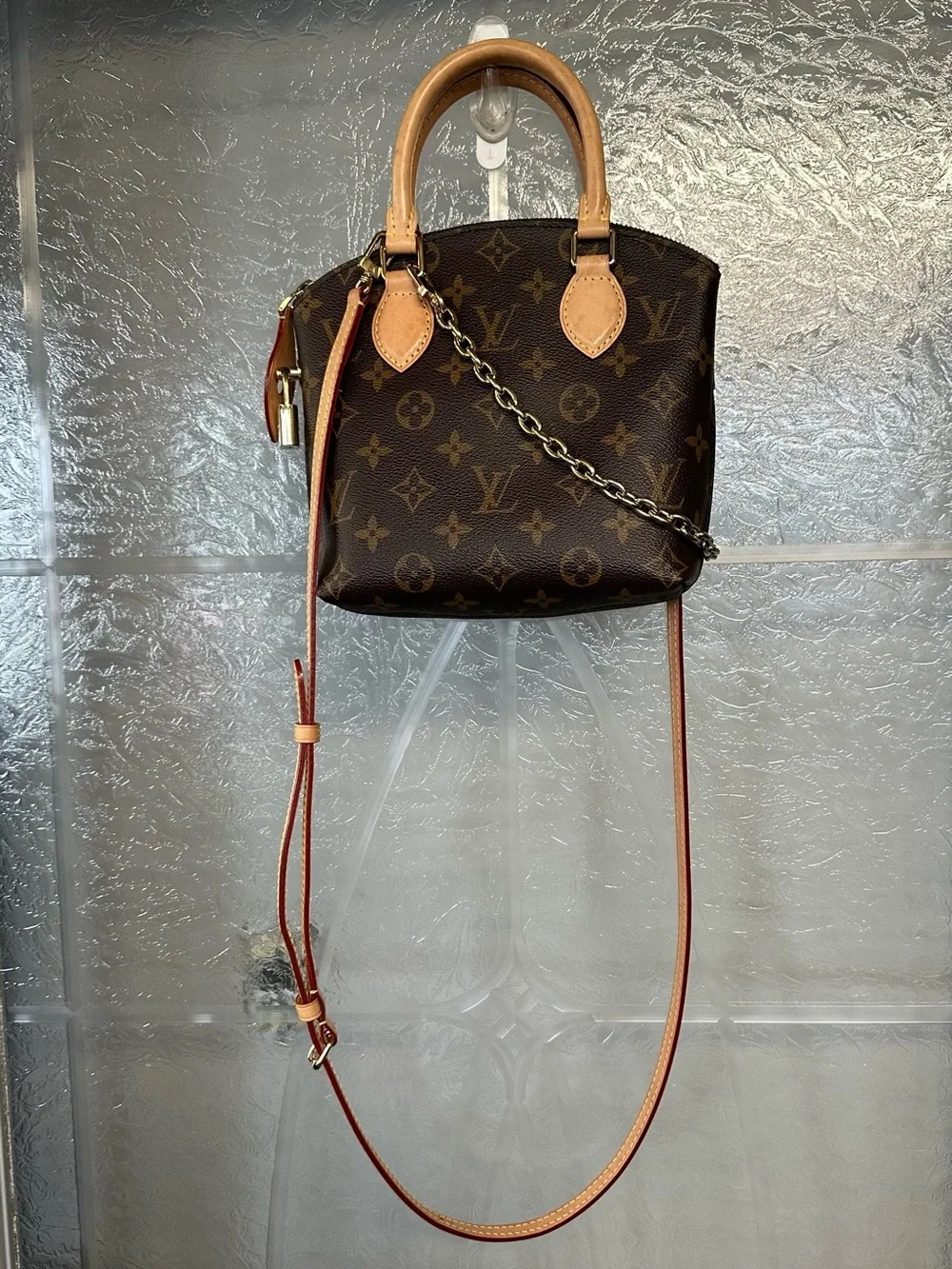 Authentic Louis Vuitton Monogram Canvas Lockit BB and accessories